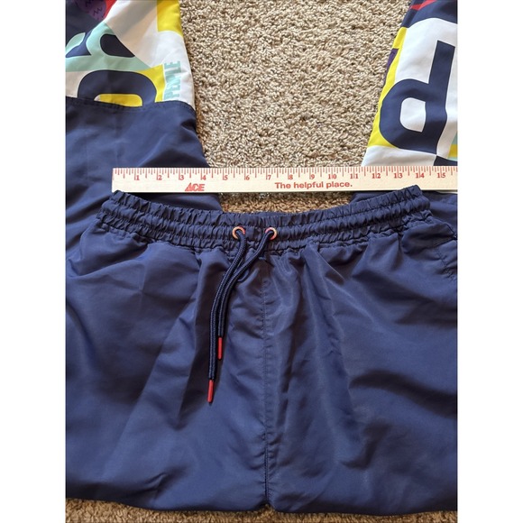 Parish Nation Track Suit Sz Large Pant Med Jacket Blue W Geometric Print Retro - Picture 13 of 16